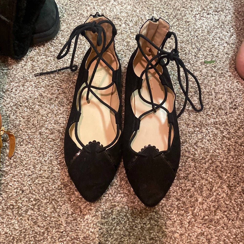 Lace up flats